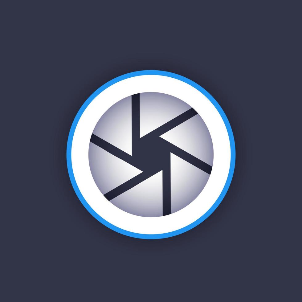 Aperture vector icon