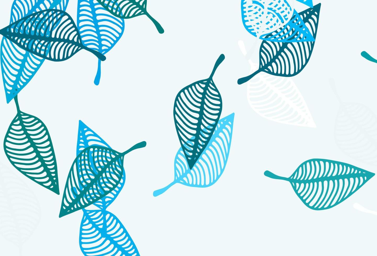 Light BLUE vector doodle template.