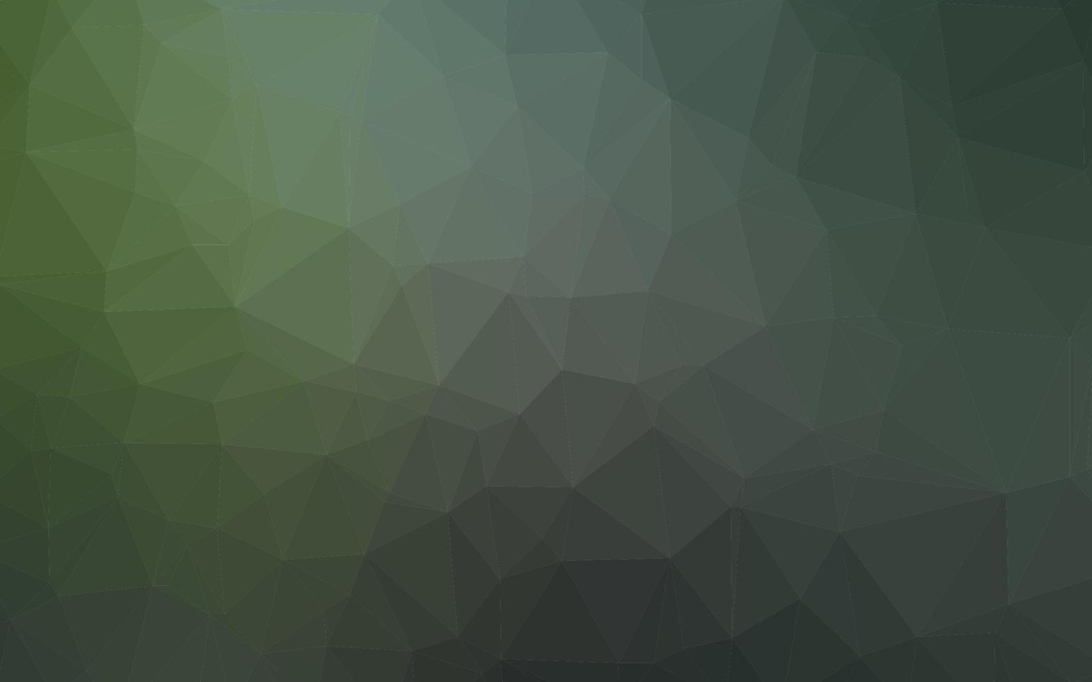 Dark Green vector polygon abstract layout.