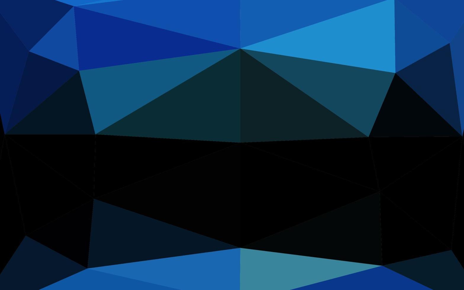Plantilla de triángulo borroso de vector azul oscuro.