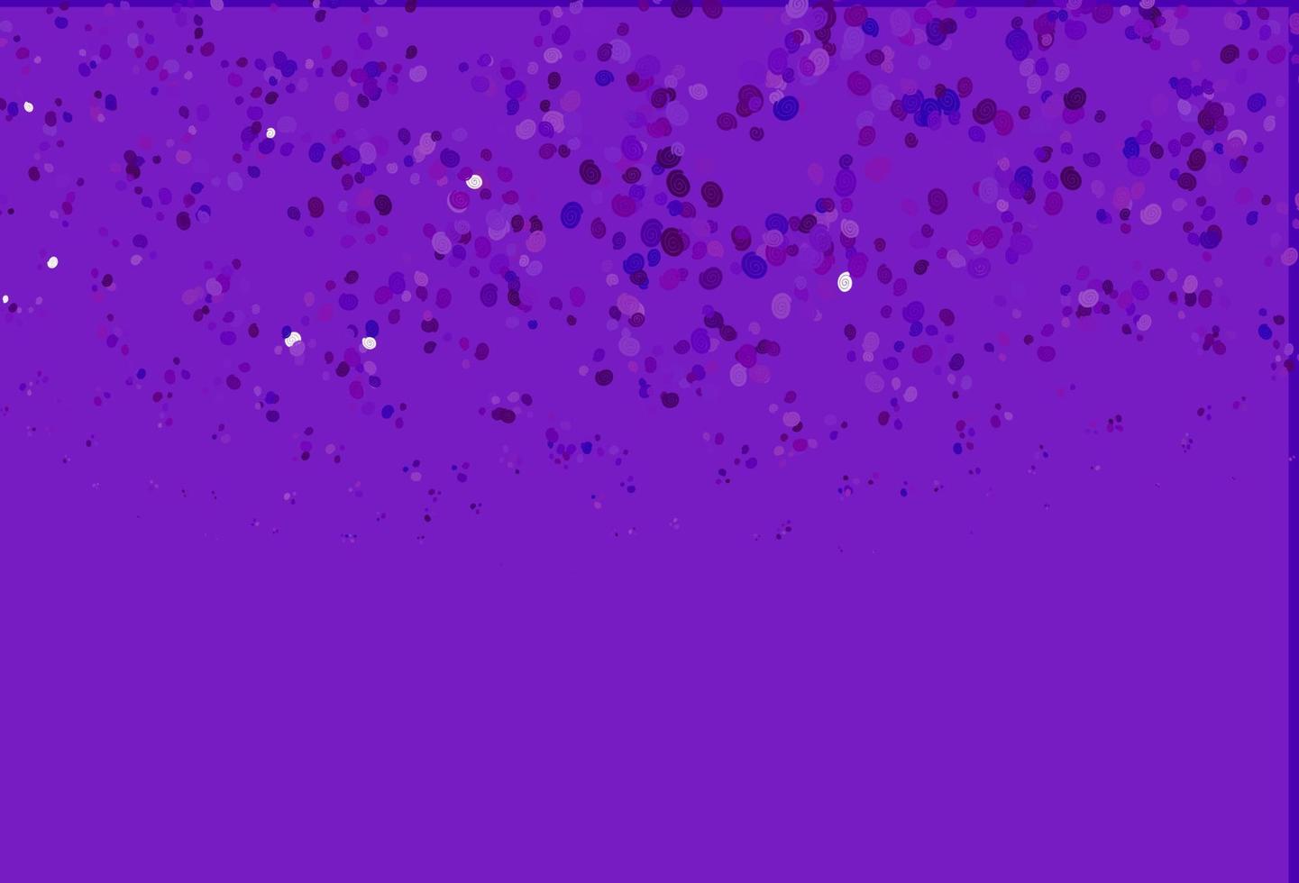Light Purple vector pattern with bubble shapes.