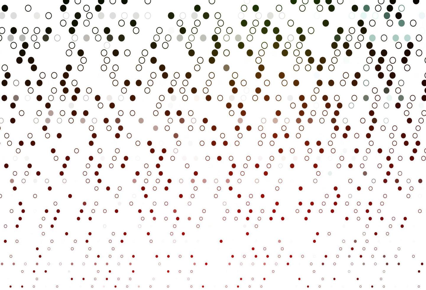 Light Green, Red vector background with bubbles.