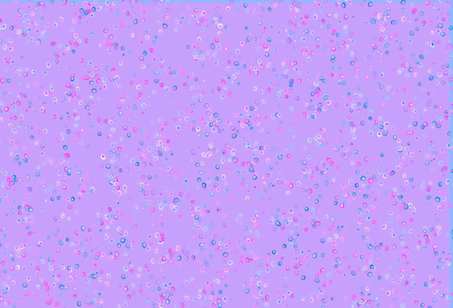 Light Pink, Blue vector background with bubbles.