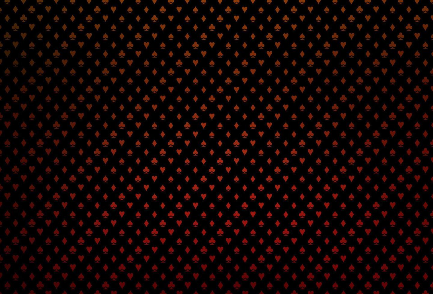 Dark green, red vector texture with playing cards.