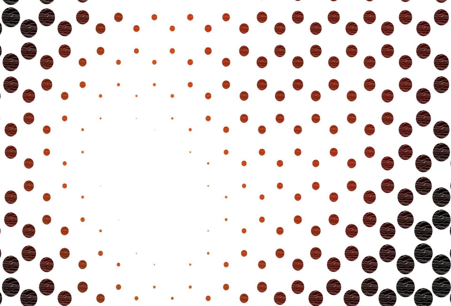 Light red, yellow vector backdrop with dots.