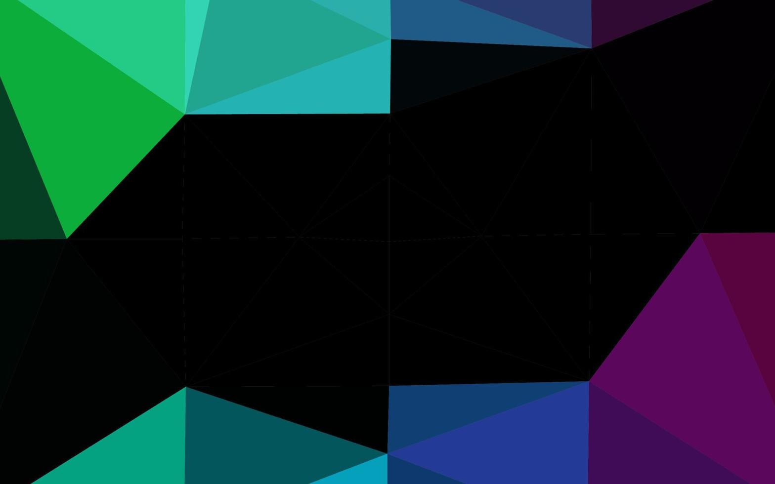 Dark Multicolor, Rainbow vector low poly layout.