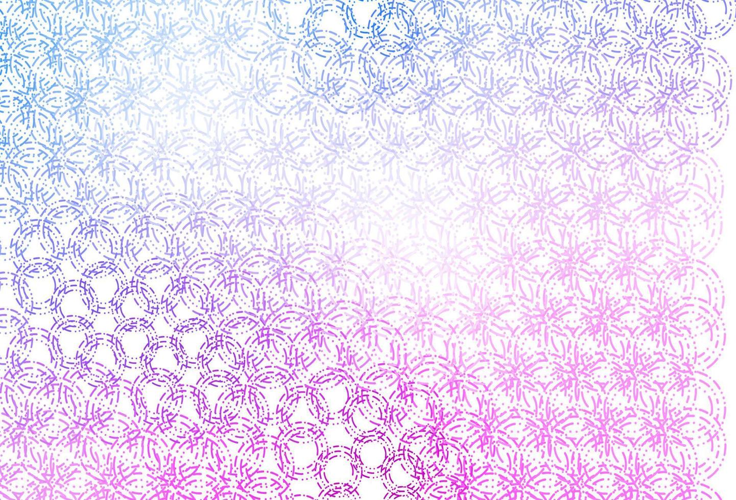 Light pink, blue vector pattern with spheres.