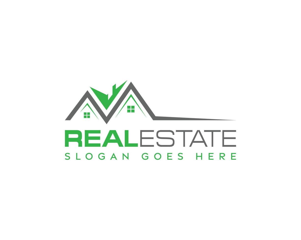 Real Estate simple logo design-Real estate logo vector
