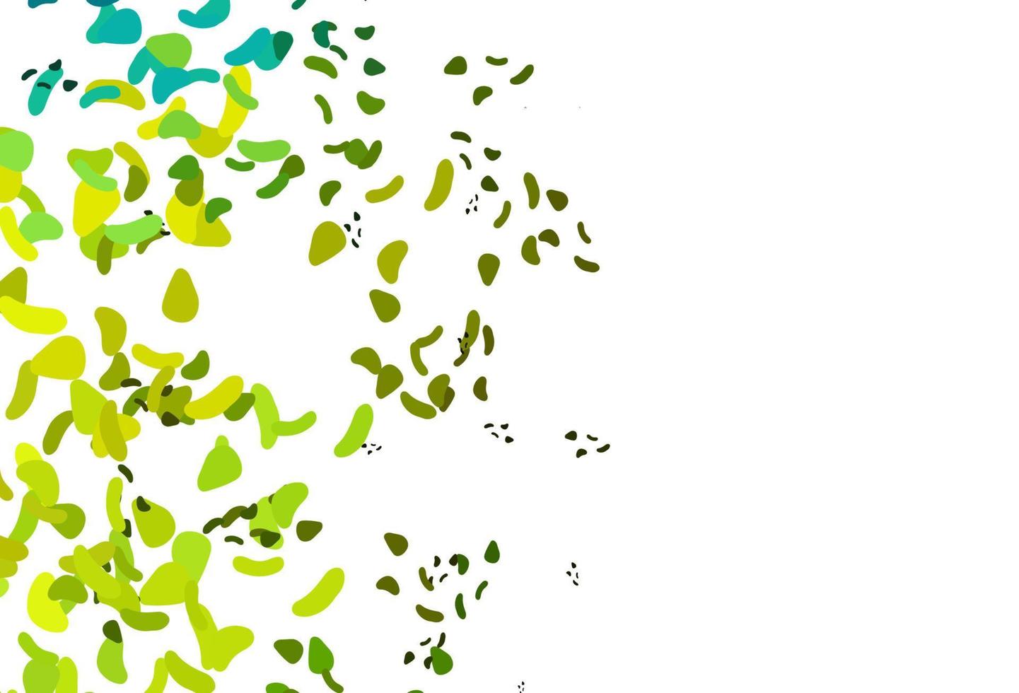 Light Green, Yellow vector background with abstract forms.