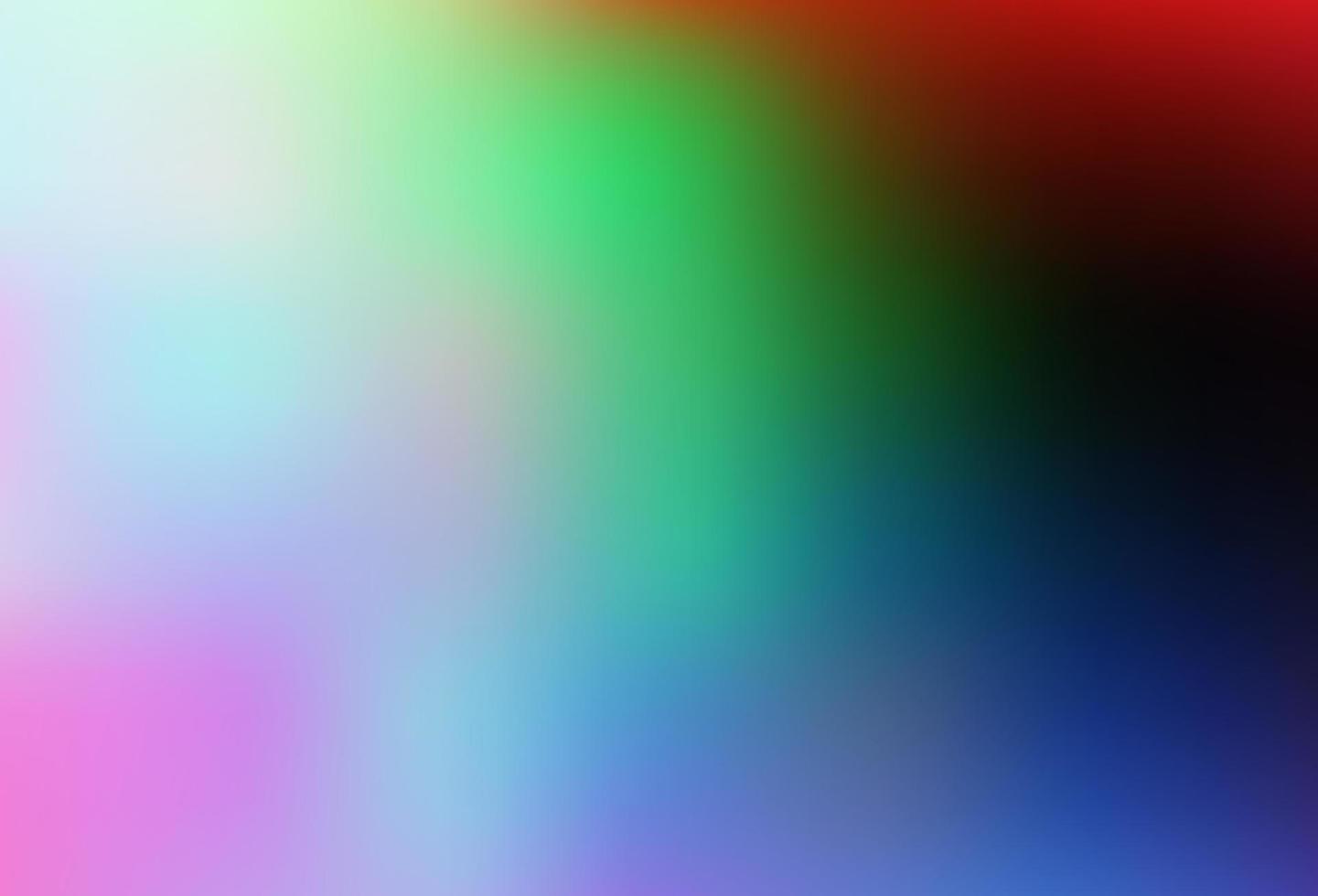 Dark Multicolor, Rainbow vector blurred shine abstract template.