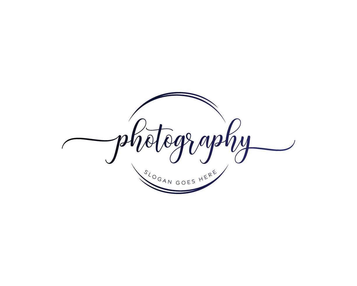 Photography script letter logo design,photography vector logo design