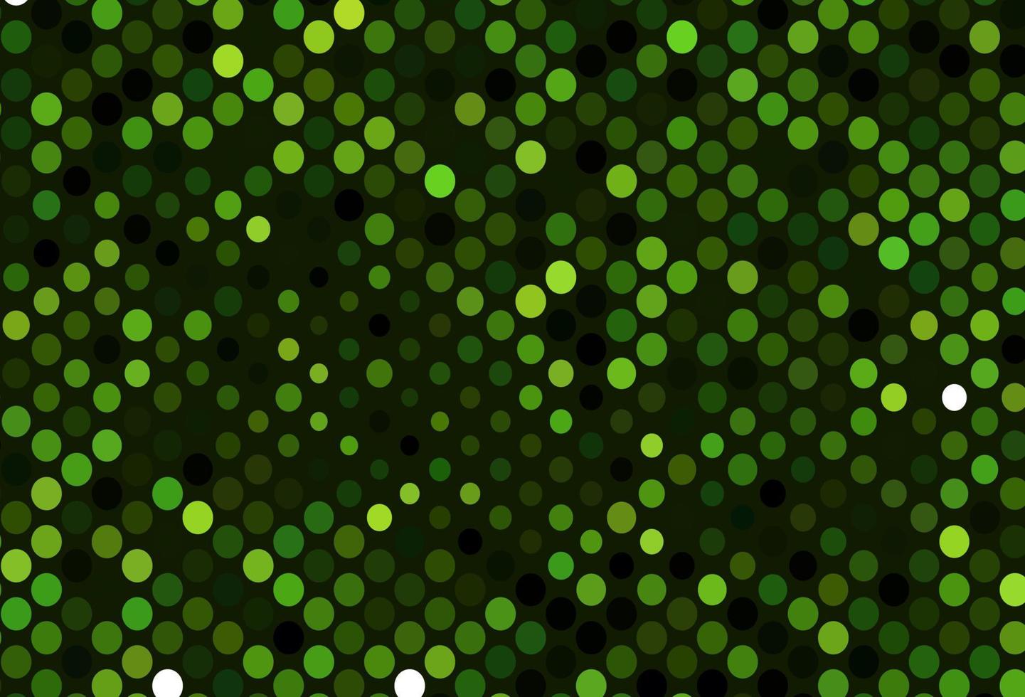 Dark Green vector template with circles.