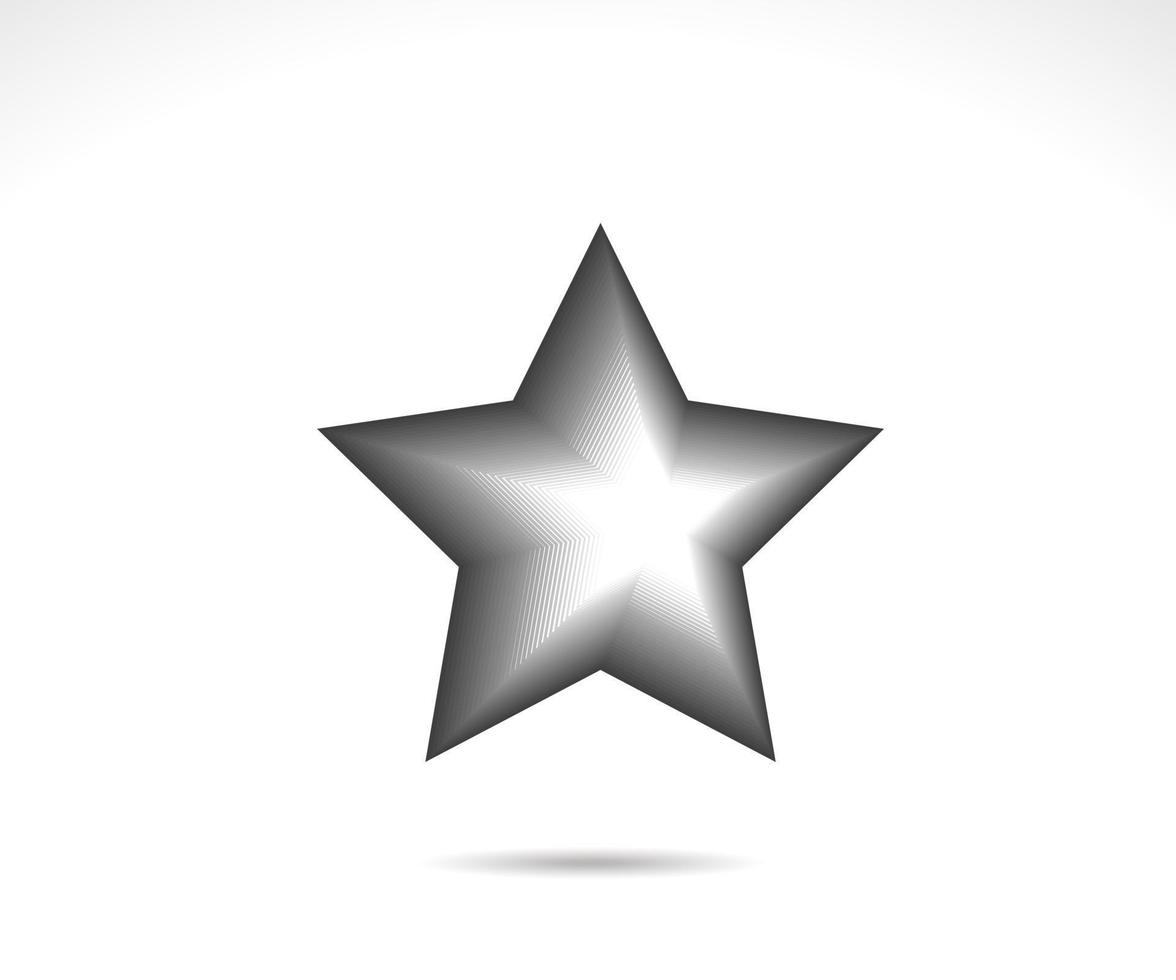 Star logo. Star line icon vector