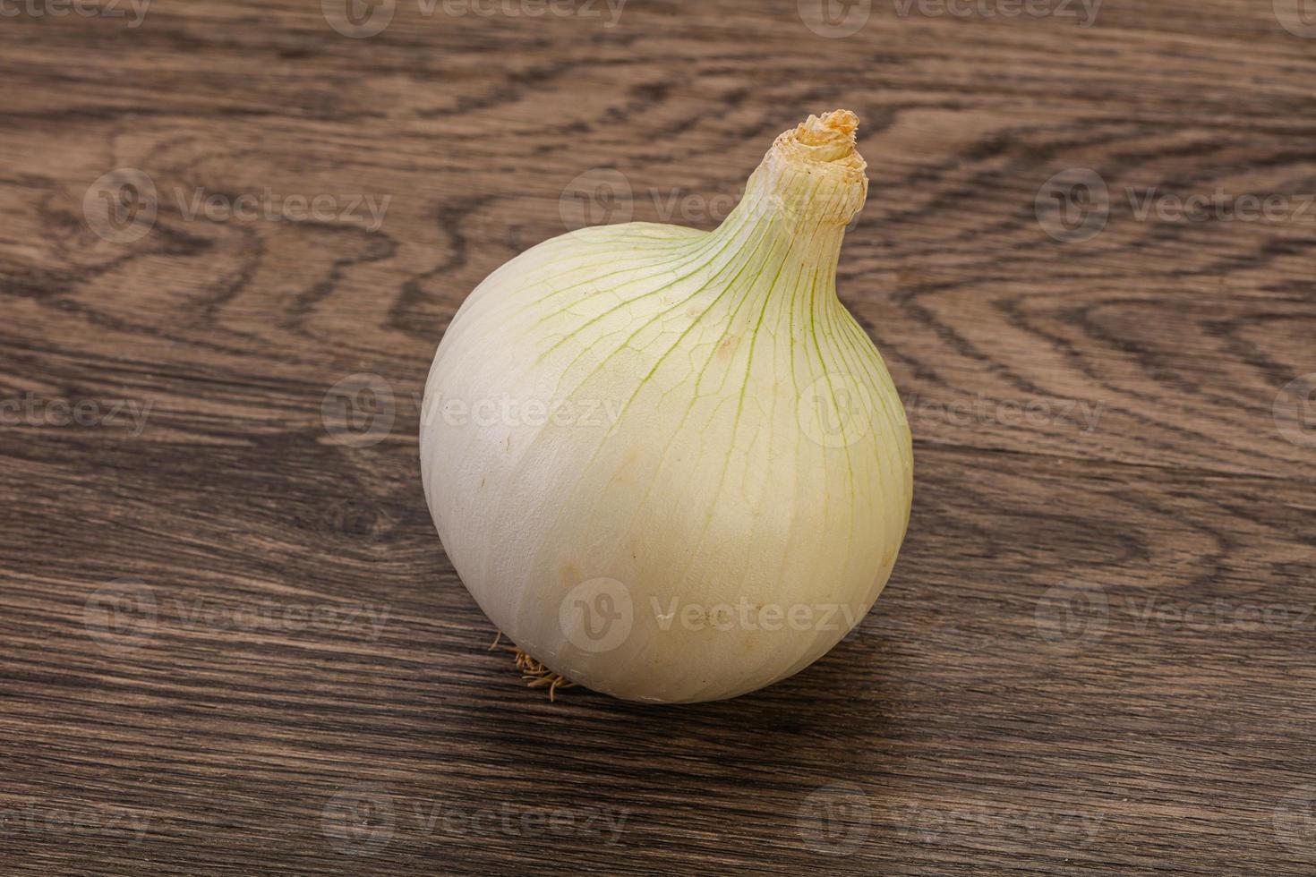 verdura de cebolla dulce madura blanca foto