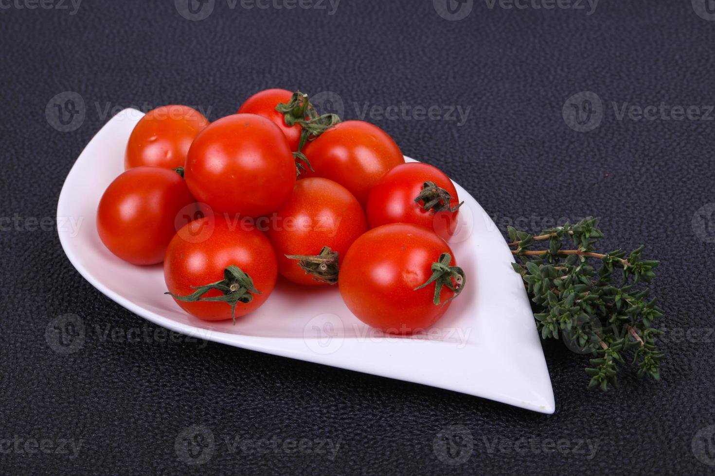 Cherry tomato in the bowl photo