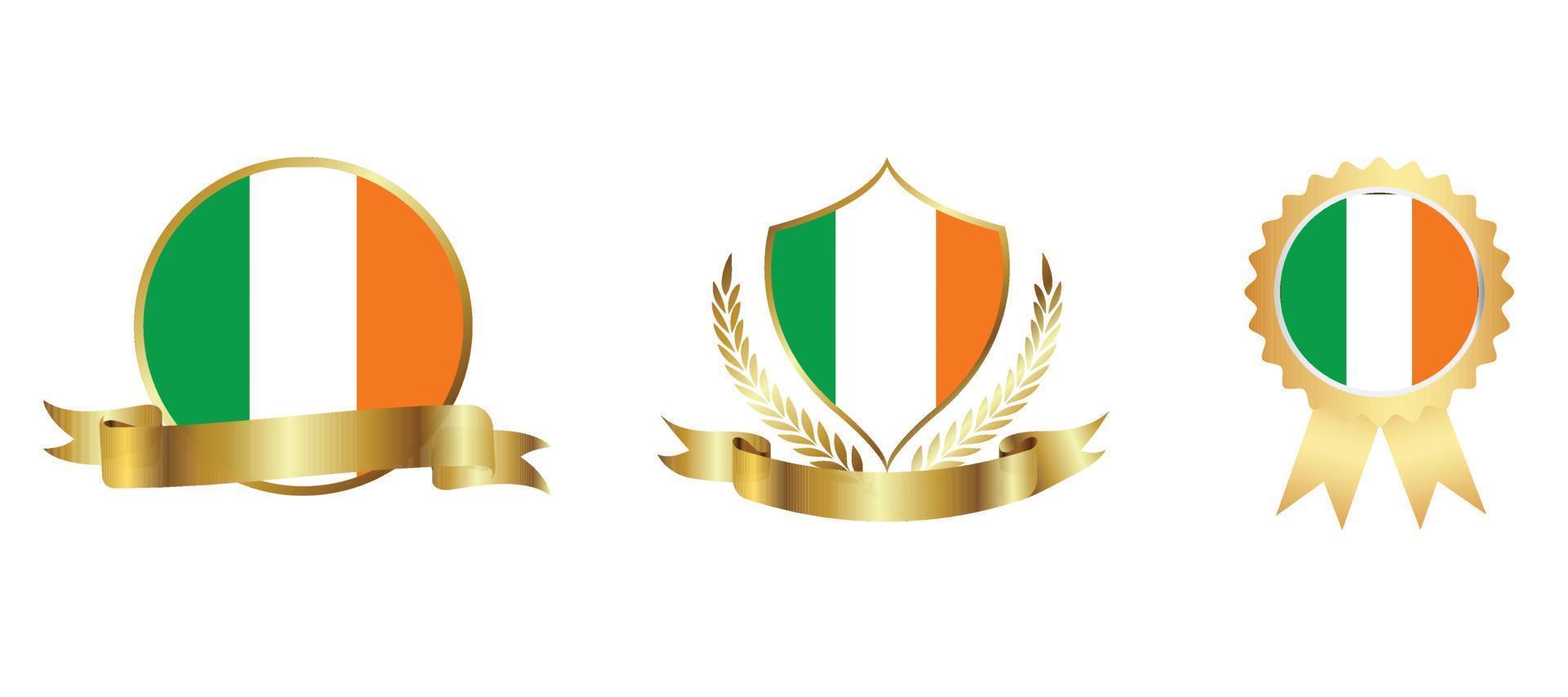 Ireland flag icon . web icon set . icons collection flat. Simple vector illustration.