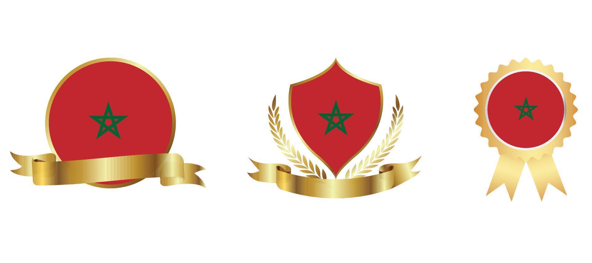 Morocco flag icon . web icon set . icons collection flat. Simple vector illustration.