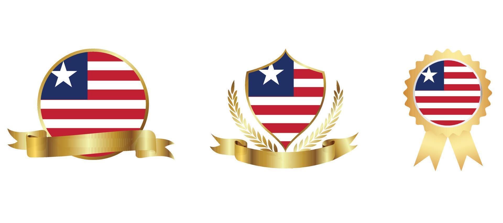 Liberia flag icon . web icon set . icons collection flat. Simple vector illustration.