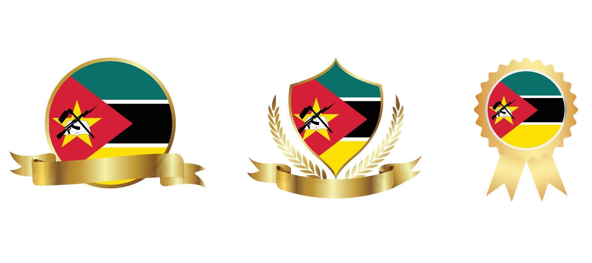 Mozambique flag icon . web icon set . icons collection flat. Simple vector illustration.