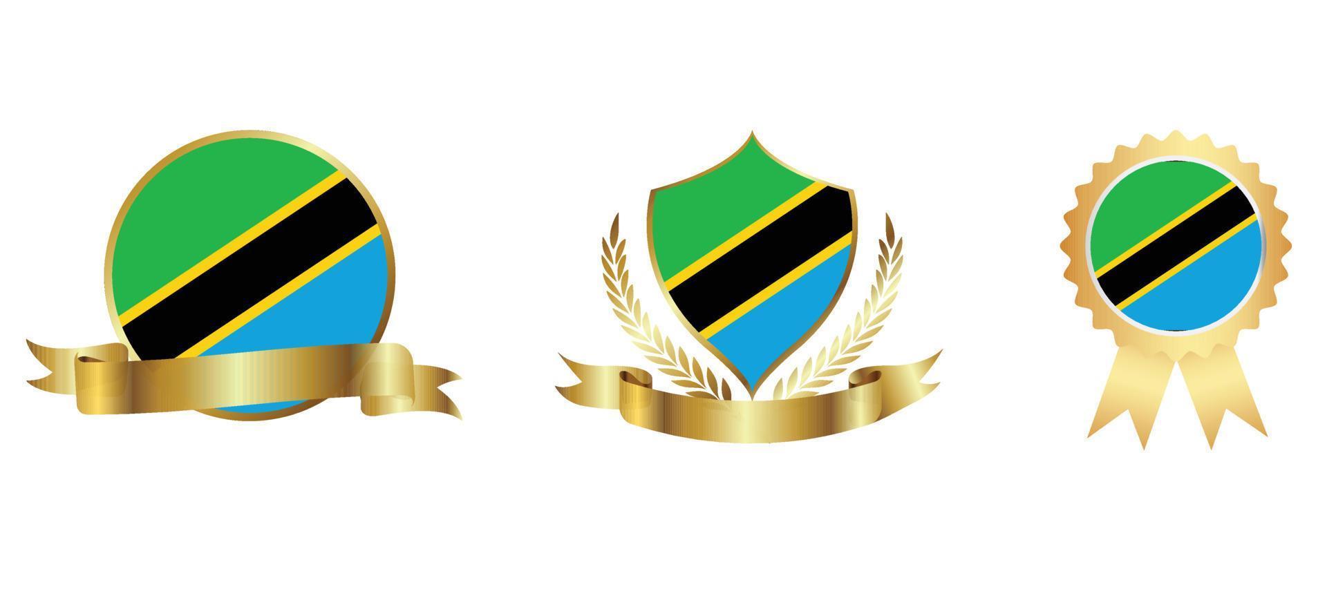 Tanzania flag icon . web icon set . icons collection flat. Simple vector illustration.