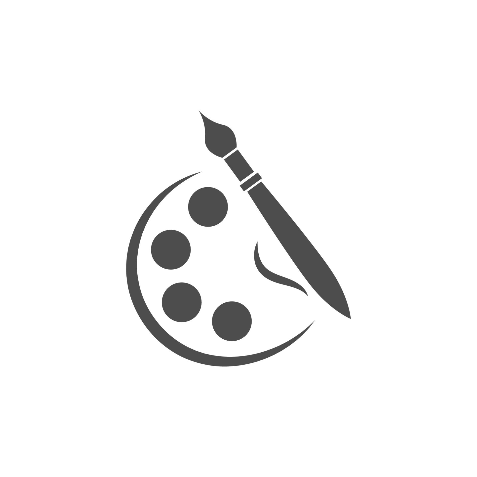 painting palette icon logo design illustration 7684286 Vector Art at
