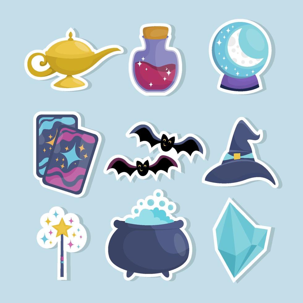 Magic Element Sticker vector