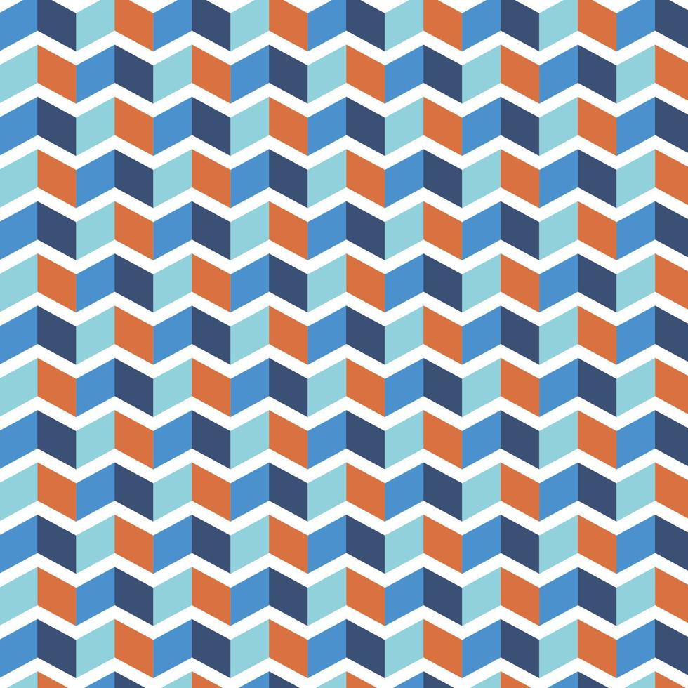 Seamless herringbone pattern colorful palette vector background