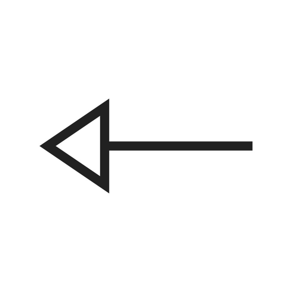 Left II Line Icon vector