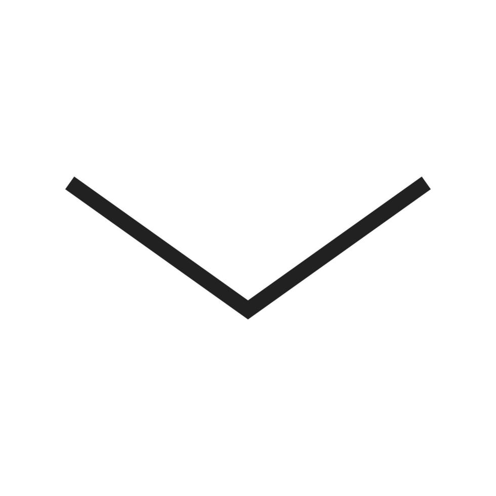 Arrow Down Line Icon vector
