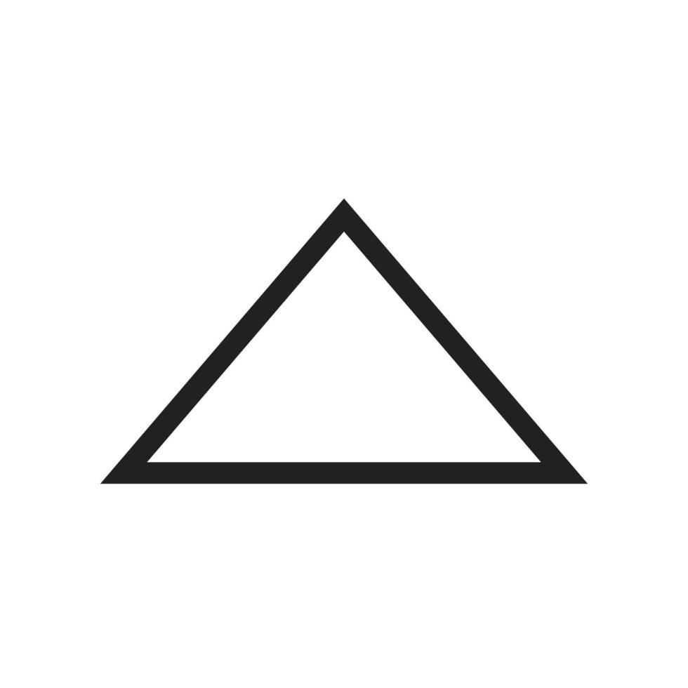 Triangle Arrow Up Line Icon vector