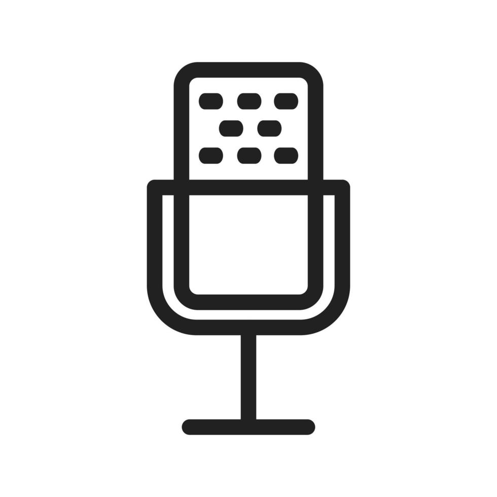 Microphone I Line Icon vector