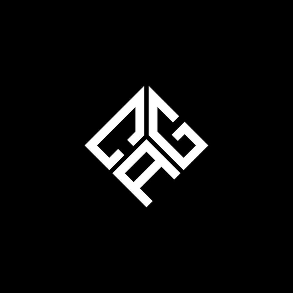 CAG letter logo design on black background. CAG creative initials letter logo concept. CAG letter design. vector