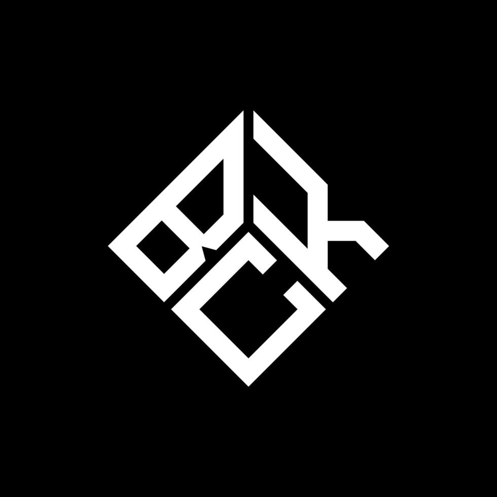 BCK letter logo design on black background. BCK creative initials letter logo concept. BCK letter design. vector