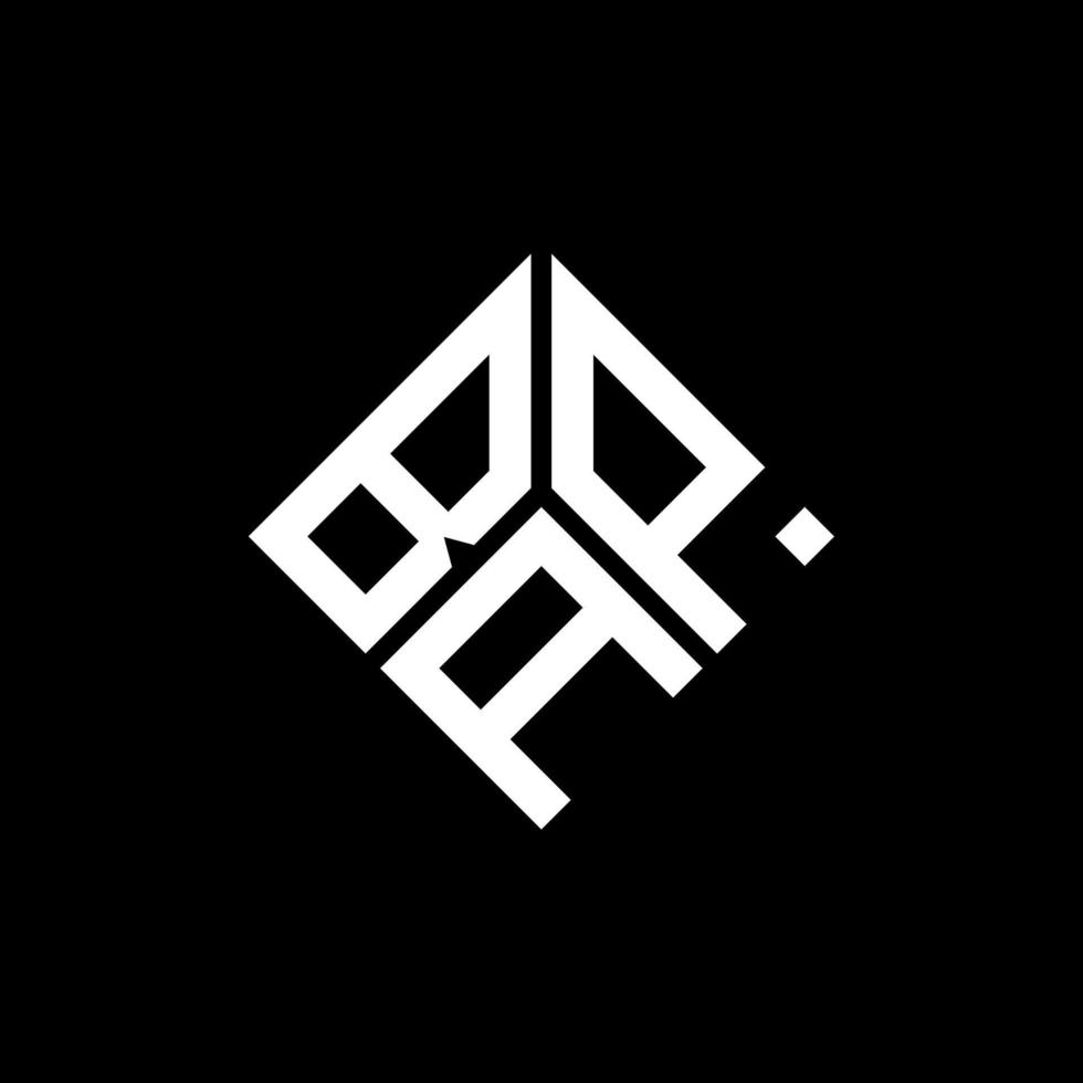 diseño de logotipo de letra bpa sobre fondo negro. concepto de logotipo de letra de iniciales creativas bpa. diseño de carta bpa. vector