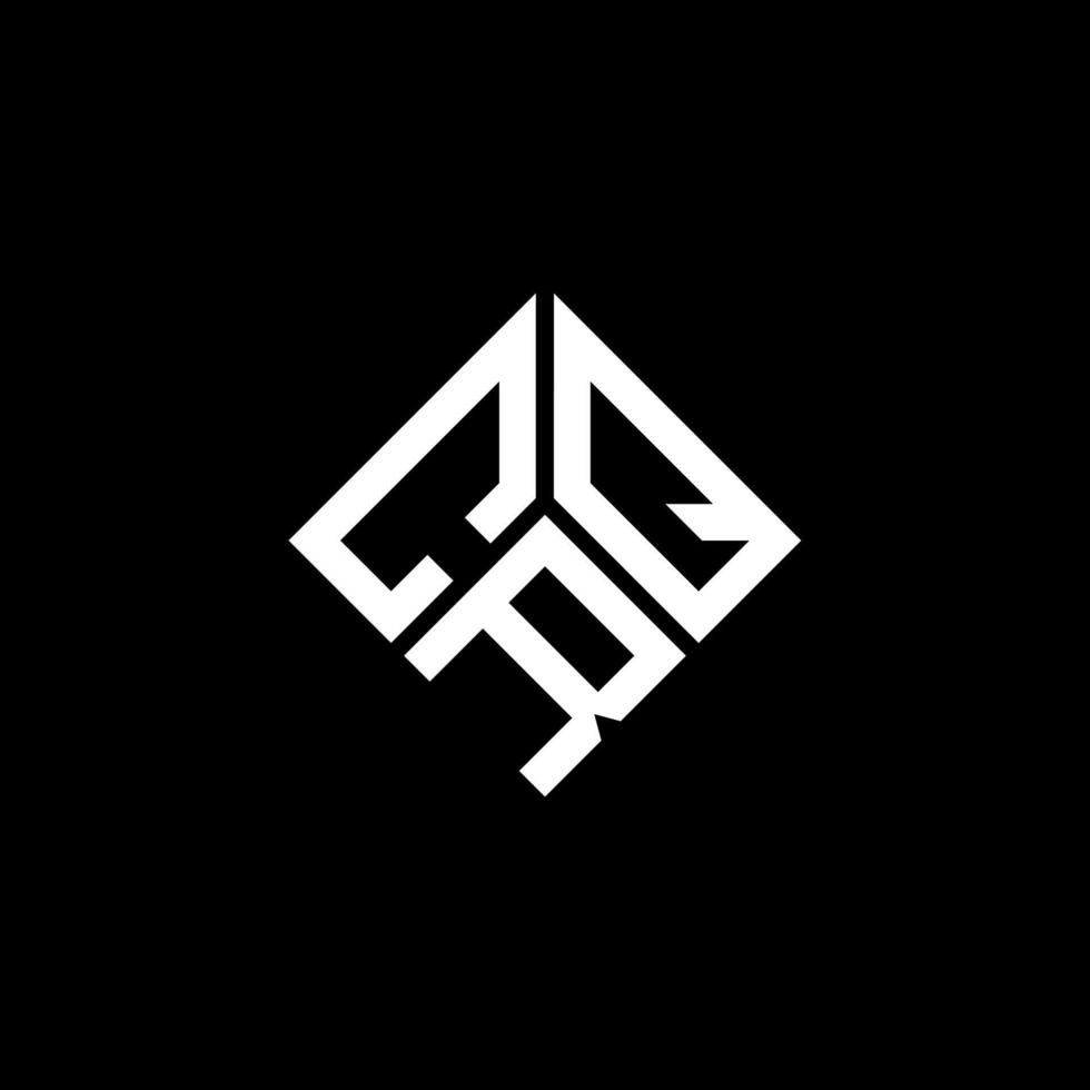 CRQ letter logo design on black background. CRQ creative initials letter logo concept. CRQ letter design. vector