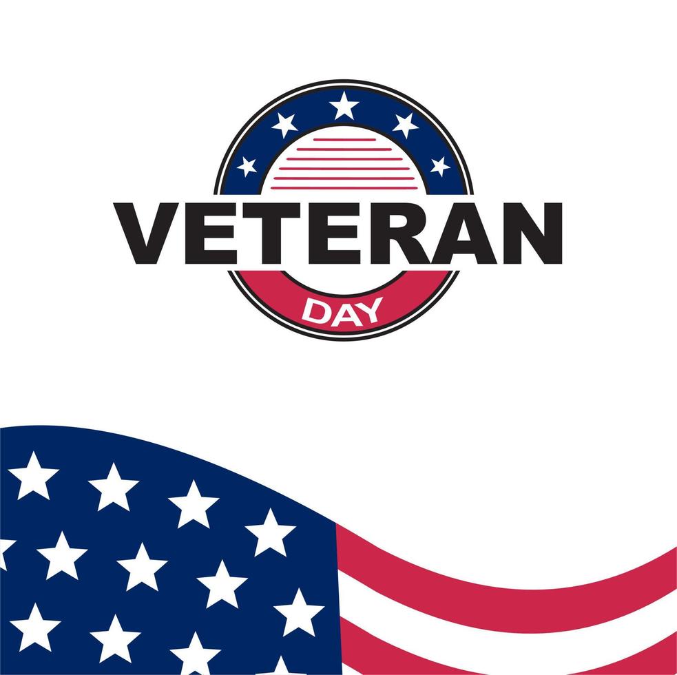 Vector ilustration of veterans day. Honoring all who served. November 11