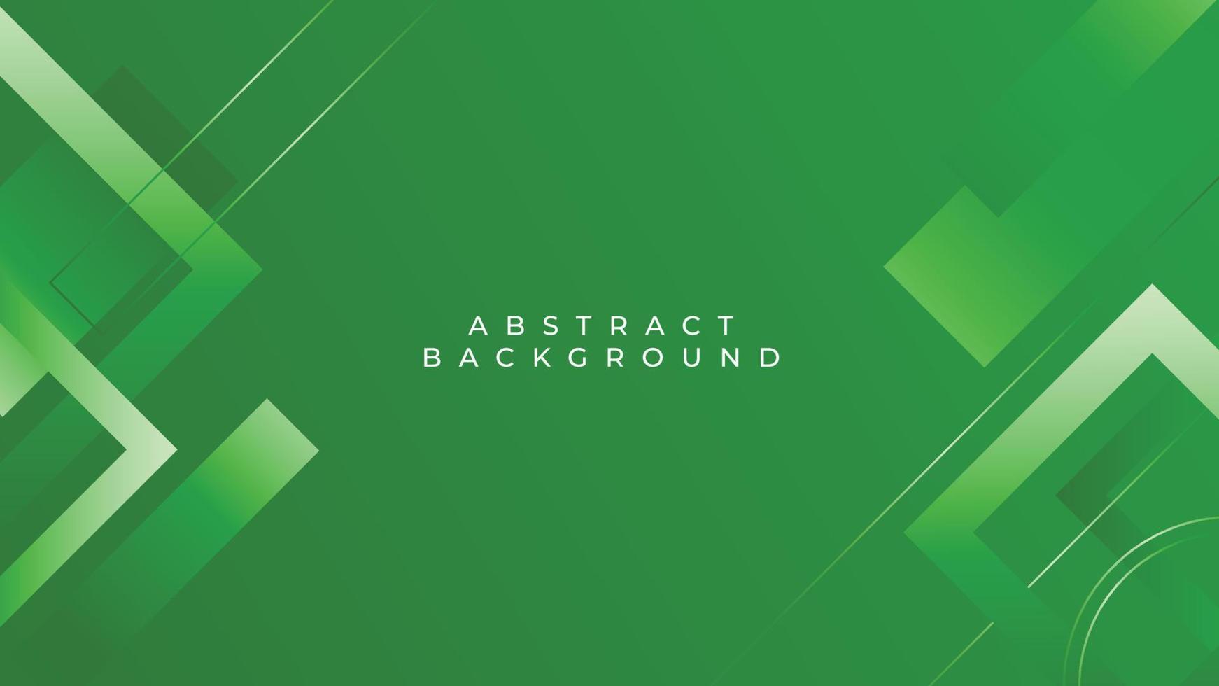 Green abstract background geometric shapes. Vector illustration