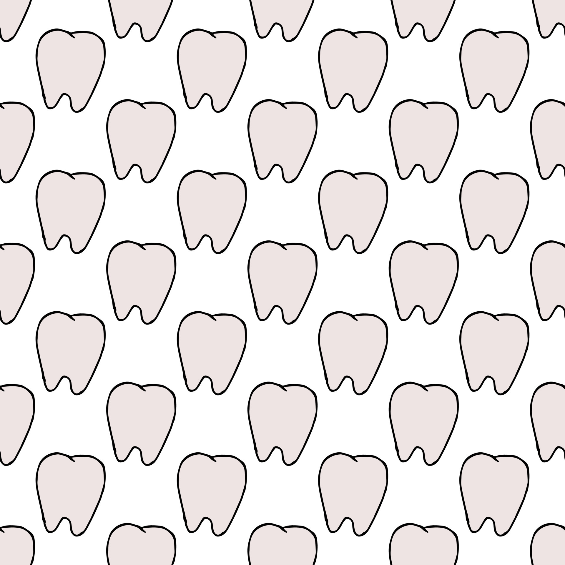 seamless-tooth-pattern-colored-dental-background-doodle-vector