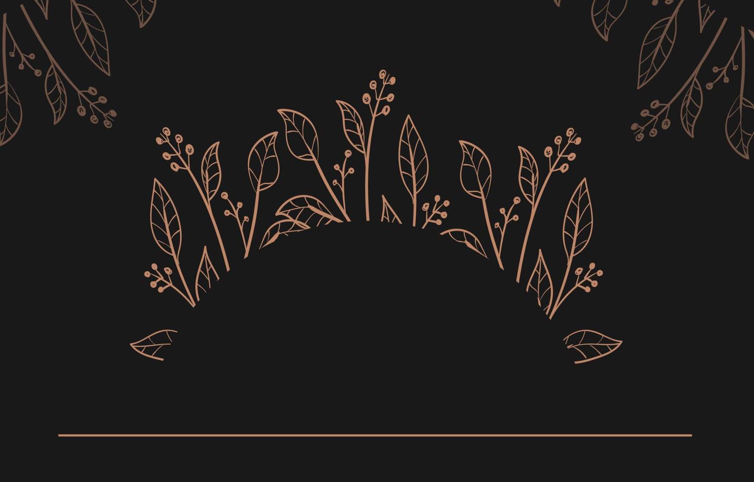 floral black background vector