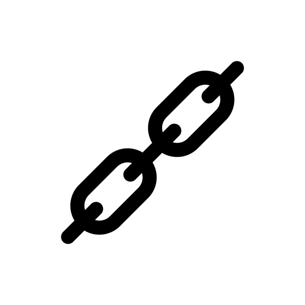 chain icon design. Isolated on a White Background vector