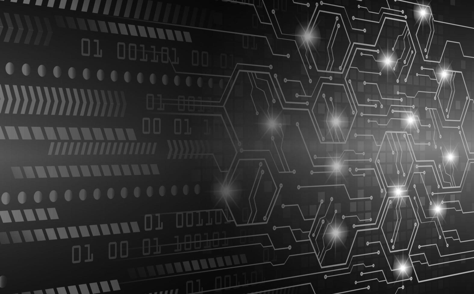 cyber circuit future technology concept background vector