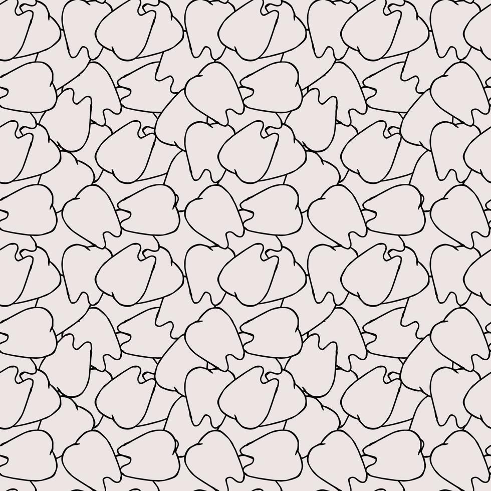 Seamless tooth pattern. Colored dental background. Doodle vector illustration with tooth