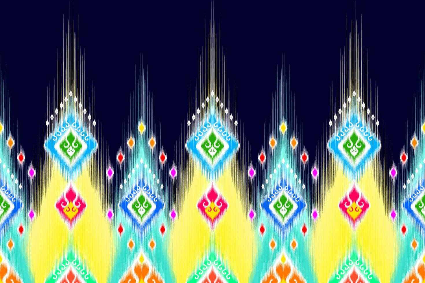 diseño de patrones étnicos geométricos abstractos de ikat. tela azteca alfombra mandala ornamento étnico chevron textil decoración papel tapiz. tribal boho nativo étnico pavo tradicional bordado vector