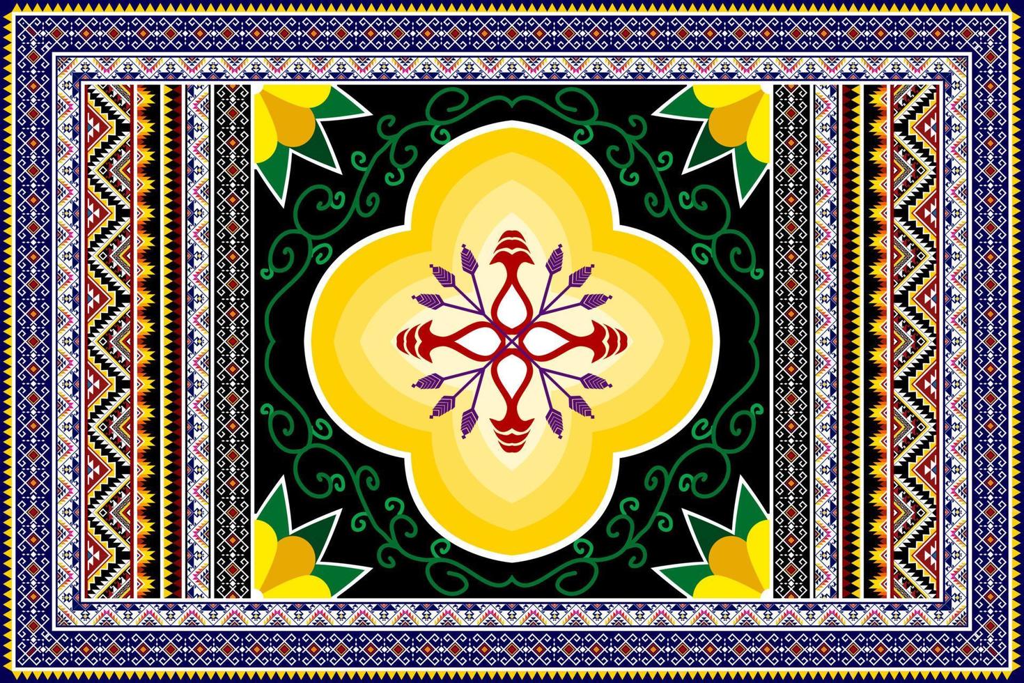 diseño de patrones étnicos geométricos abstractos de ikat. tela azteca alfombra mandala ornamento étnico chevron textil decoración papel tapiz. tribal boho nativo étnico pavo tradicional bordado vector