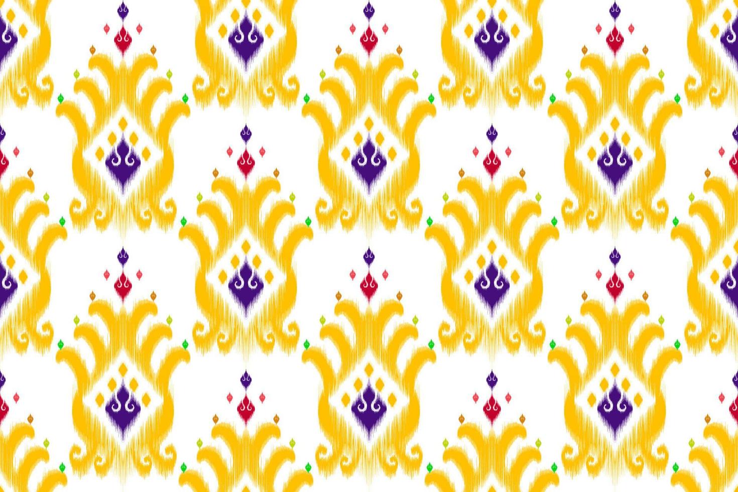 Ikat abstract geometric ethnic pattern design. Aztec fabric carpet mandala ornament ethnic chevron textile decoration wallpaper. Tribal boho native ethnic turkey traditional embroidery vector