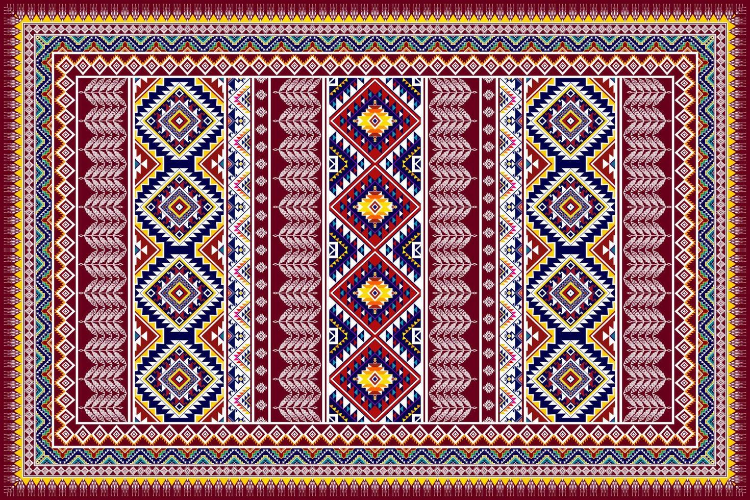 Geometric abstract ethnic pattern design. Aztec fabric carpet mandala ornaments textile decorations wallpaper. Tribal boho native ethnic turkey traditional embroidery vector background