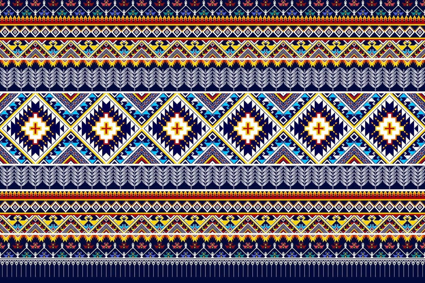 Ikat abstract geometric ethnic pattern design. Aztec fabric carpet ...