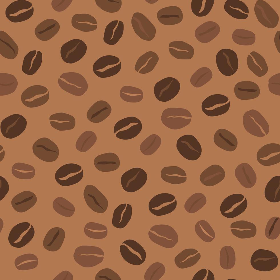 patrón sin costuras con granos de café. impresión abstracta simple. gráficos vectoriales vector