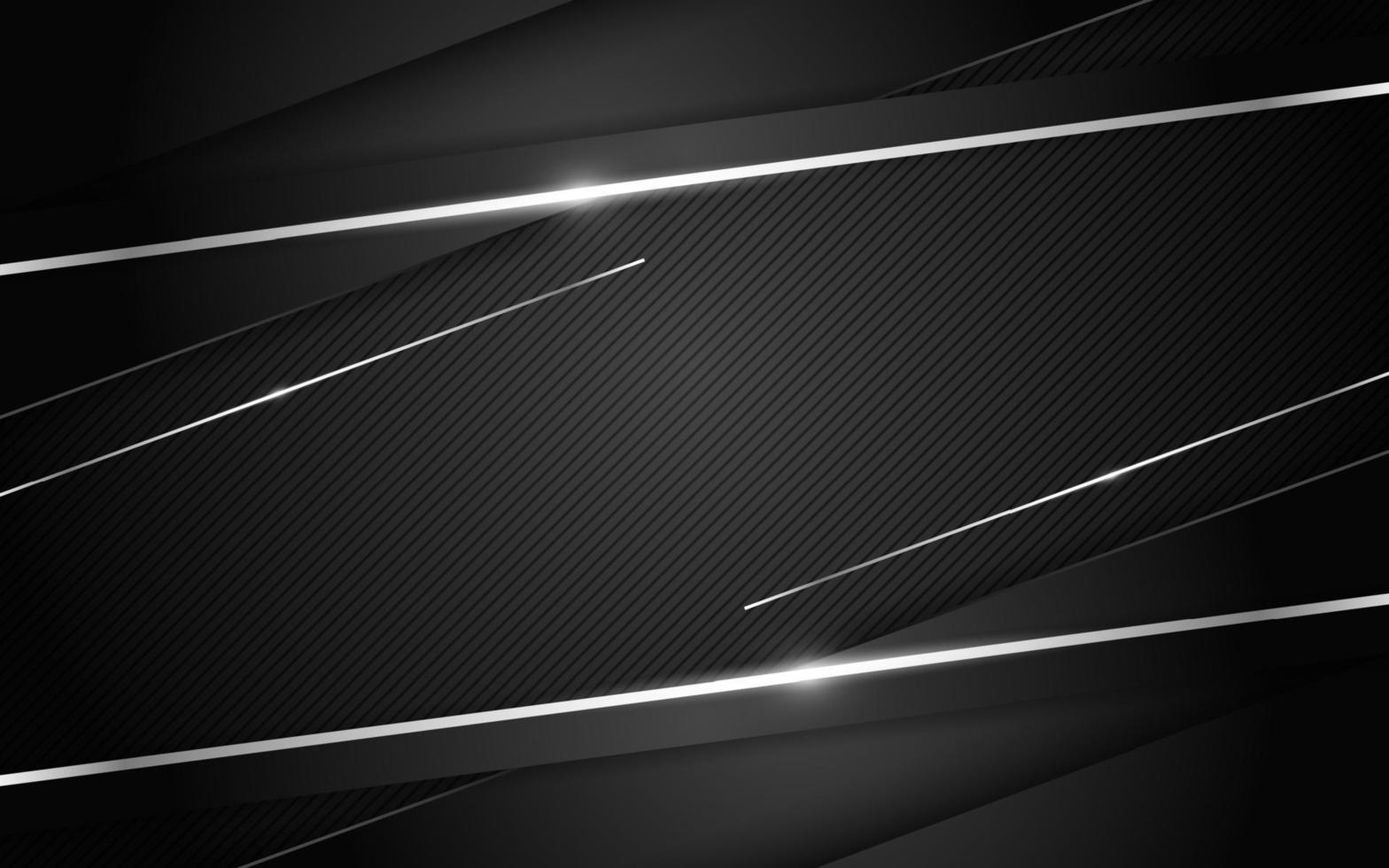 Modern dark background combination with metallic line glowing vector