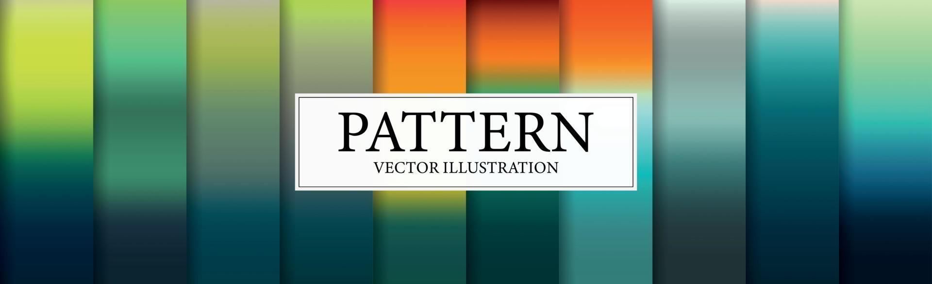 Set of 10 different gradient texture backgrounds - Vector